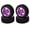 Purple, variant on M Buder 4Pcs RC Car Tires 1/10 Scale Aluminium Alloy 5-Spoke Wheel Rims & Rubber Drift Tires Set for Replacement (2.76 inches / 70 mm) - Pink