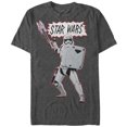 thumbnail image 4 of Men's Star Wars The Force Awakens Stormtrooper Attack Graphic Tee Charcoal Heather Large, 4 of 4