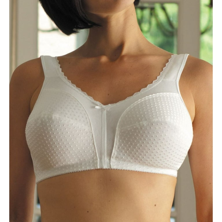 Women's Carnival 660 Full Figure Cotton Lined Soft Cup Bra (White