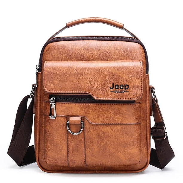 Bolso bandolera de piel para hombre con estilo bandolera