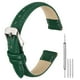 thumbnail image 1 of Correas de reloj de cuero Uxcell para hombres y mujeres, 14 mm, correa de reloj de liberación rápida, verde, 1 of 7