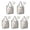 Pioneer Flower Floral, variant on 5 Pack Foldable Shopping Bag,Pioneer Flower Floral Print Pattern Reusable Grocery Bags with Pockets,Large Reusable Tote Bags with Handles Waterproof & Lightweight