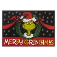 thumbnail image 3 of Licensed Dr Seuss Grinch "Merry Grinchmas" Wreath Christmas Novelty Indoor Area Rug (54x78) by Gertmenian, 3 of 5