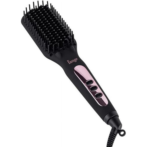 L'ange Hair Le Vite Hair Straightener Brush | Heated Hair Straightening Brush Flat Iron