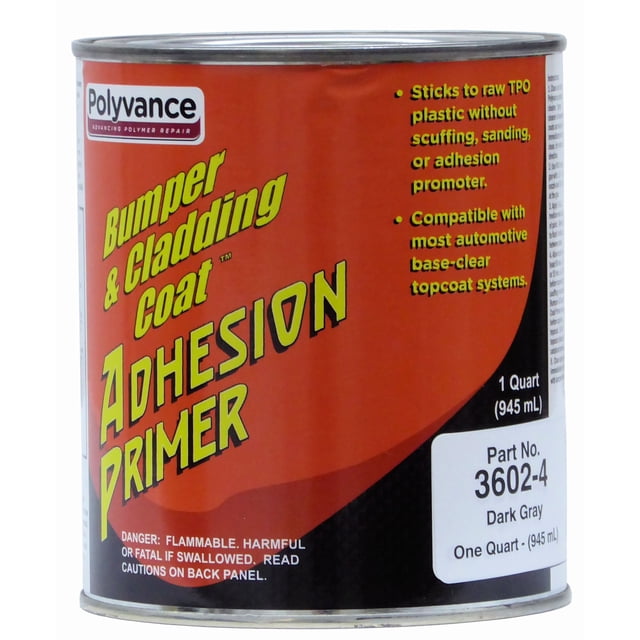 Polyvance Bumper and Cladding Adhesion Coat Primer - Dark Gray, Qt
