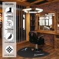 thumbnail image 4 of OmySalon 1/2'' Thick Anti Fatigue Mat for Hairstylist Standing, 3'x5' Barber Floor Matt Salon Styling Chair, Hair Cutting Hairdressing Equipment, 4 of 7