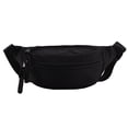 thumbnail image 1 of Riñoneras adecuadas para mujeres y hombres, bolsos tipo mensajero para correr, riñoneras de moda deportiva, negras, 1 of 5