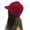 Red, variant on QQAMB Womens Winter Crochet Knitted Beanie Visor Hat Thick Warm Knit Skull Cap Plus Velvet Outdoor Beanie with Brim