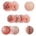 thumbnail image 2 of 11Pcs Paper Easy to Assemble Party Supplies for Wedding rose gold, 2 of 8