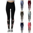 thumbnail image 2 of MKLEKYY Pantalones deportivos para mujer, mallas con estampado navideño brillante y cálido de cristal para mujer, mallas para ejercicio físico, pantalones de yoga, 2 of 4