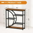 thumbnail image 3 of Entryway Table, Narrow Console Table, Industrial Sofa Table with 5 Tier Storage Shelves, Entrance Table for Hallway, Behind The Couch, Living Room, Foyer, 3 of 14