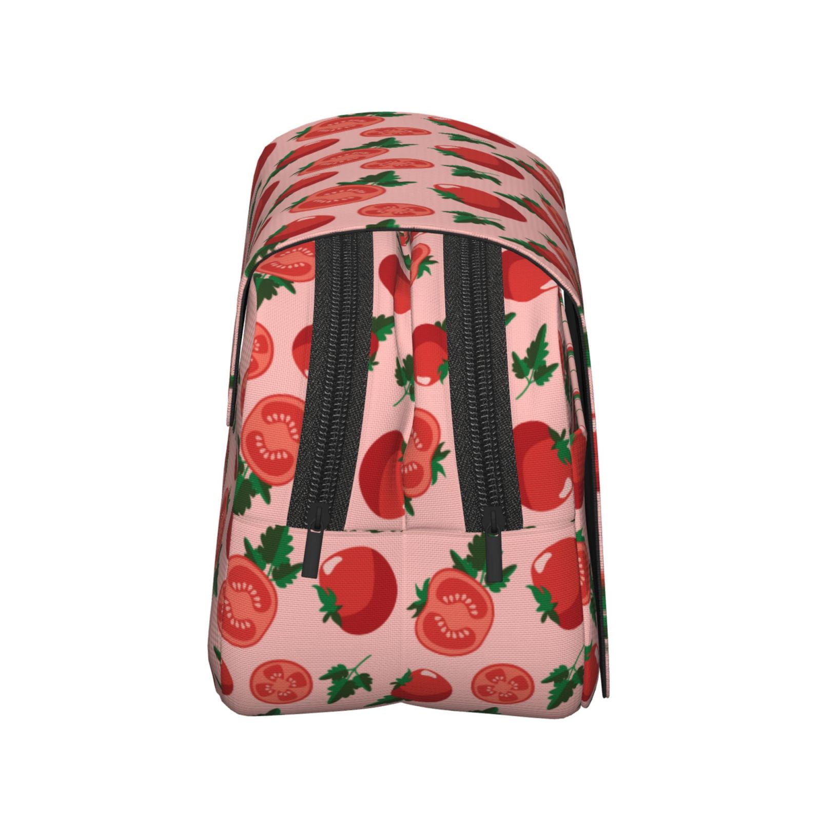 Rateoe Tomatoes Pattern Double Clamshell Pen Case, Storage Organizer with Two Zipper Compartments– Holds Up to 50 Pencils & Pens
