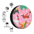 thumbnail image 4 of Fotbe Different Dogs Christmas Funda de Llanta de Repuesto con Estampado, Engrosada, Ajuste Universal para Jeep, Remolque, RV, SUV, Camión-16 inch, 4 of 6