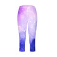 thumbnail image 6 of jjayotai Womens Tie Dye Capri Pants, Stretch Fitness Running Gym Yoga Leggings Elastic High Waist Trousers, 6 of 7