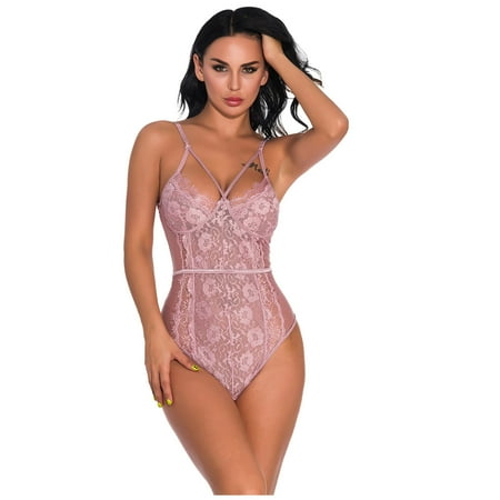 

JeashCHAT Lingerie for Women Sexy Sexy Underwear Sexy Pajamas Women Lace Teddy Underwear Tights