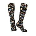 thumbnail image 5 of Lsque Mushrooms and Autumn Leaves Printed Crew Socks Men's Women's LightWeight Thin Casual Calf Socks ,Knee High Socks,Cotton Socks, 5 of 9