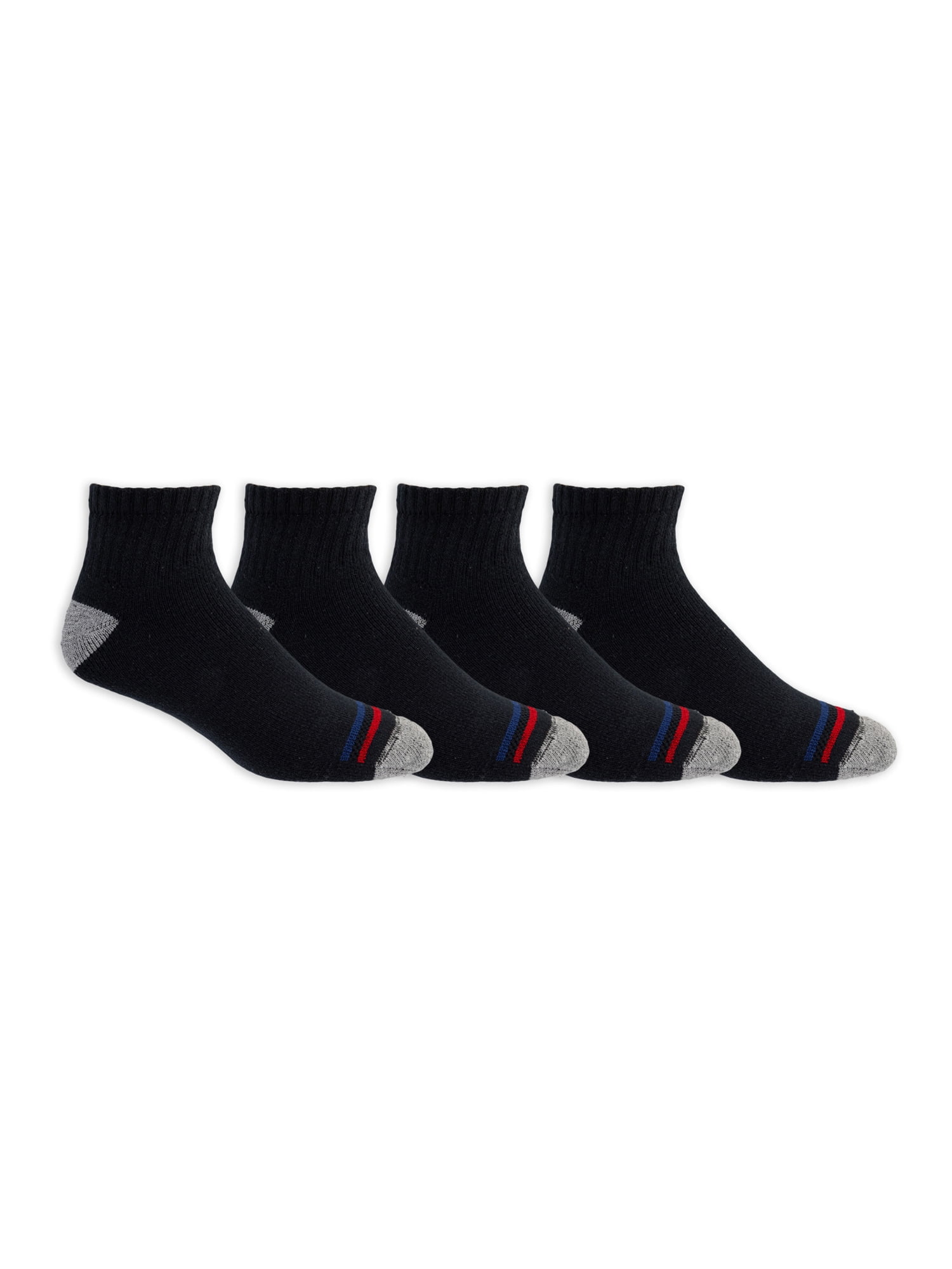 High Ridge Gear Men's Premium Cotton Ankle Socks, 4 Pack