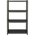 thumbnail image 6 of Home Square 60" Height 4-Shelf Metal Unit Set in Gunmetal Gray/Black (Set of 2), 6 of 9