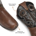 thumbnail image 3 of DREAM PAIRS Kids' Western Cowboy Boots Classic Embroidered Cowgirl Boots for Toddlers/Little Kids Durable Non-Slip Western Boots with Convenient Pull Tabs, 3 of 5