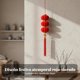 thumbnail image 5 of Abbraccia Guirnalda de farolillos rojos de felpa, decoración colgante enlazada, Año Nuevo Chino, decoración DIY, 5 of 6