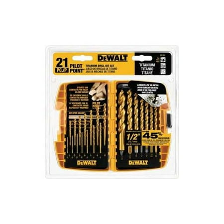 DeWalt 21PC TITANIUM NITRIDE DRILL SET
