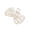 thumbnail image 3 of Hair Catch Barrette, Bowknot Hair Claw Compact Glossy Charming Back Head  For Makeup For Face Washing For Decoration Rhinestone,Pearl + Rhinestone,Pearl, 3 of 8
