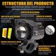 thumbnail image 2 of Par Faros Lupa Led Auxiliar Luz Doble Color Auto Moto 120w, 2 of 8