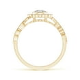 thumbnail image 2 of ANGARA Natural Diamond Engagement Ring with Floral Halo in 14K Yellow Gold for Women (Size-5.1mm| Color-H| Clarity-SI2) | April Birthstone, Anniversary, Jewelry Gift for Women | Natural Diamond Ring, 2 of 8