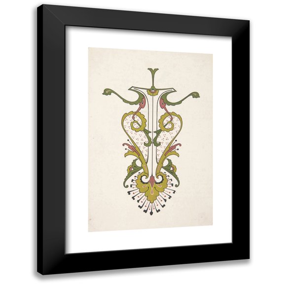 Christopher Dresser 11x14 Black Modern Framed Museum Art Print Titled - Design Drawing (ca. 1883)