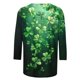 thumbnail image 2 of Camiseta de Cuello Redondo Impresa de Manga 3/4 de Mujer Y Blusas, Camiseta Casual de Moda para Primavera Verano, 2 of 5