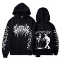 thumbnail image 2 of Ghostemane-Sudadera con capucha y estampado de doble cara para hombre, ropa de calle masculina de estilo Hip Hop, de Metal y Rock, de gran tamaño, estilo gótico, 2 of 5