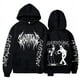 thumbnail image 2 of Ghostemane-Sudadera con capucha y estampado de doble cara para hombre, ropa de calle masculina de estilo Hip Hop, de Metal y Rock, de gran tamaño, estilo gótico, 2 of 4