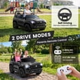 thumbnail image 3 of Licensed Toyota Tacoma 24V 2 Seater Truck, Powered Ride on Car Toy with Remote Control, Wisairt 4 Wheeler for Kids Toddler Ages 3-8, Black, 3 of 12