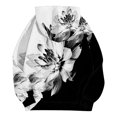 thumbnail image 5 of IMENGL Sweat à Capuche Décontracté à Imprimé Lettre, Noir TG, Taille M-3TG, 5 of 5