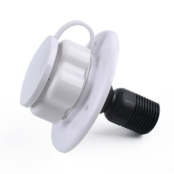 Rv City Water Inlet With Check Valve Flange Hose Connector Connection Fill