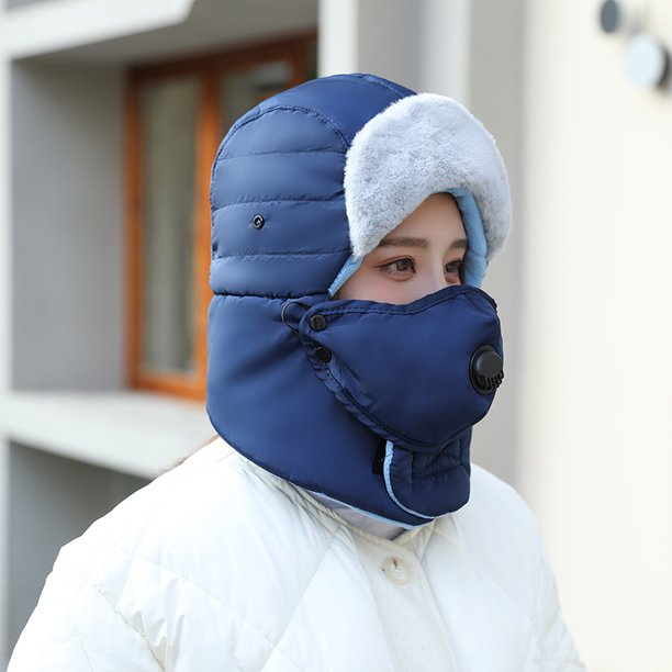 Gorro de invierno de piel sintética Lei Feng más orejeras cálidas de terciopelo, gorro de esquí, gorro de ciclismo al aire libre, gorro del noreste