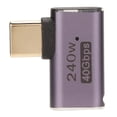 thumbnail image 2 of USB C Angle Adapter, Type C Adapter, USB4.0 HD 8K 40Gbps PD240W Fast Charging Aluminum Shell Portable Type C To Type C Adapter For Cell Phone, 2 of 8