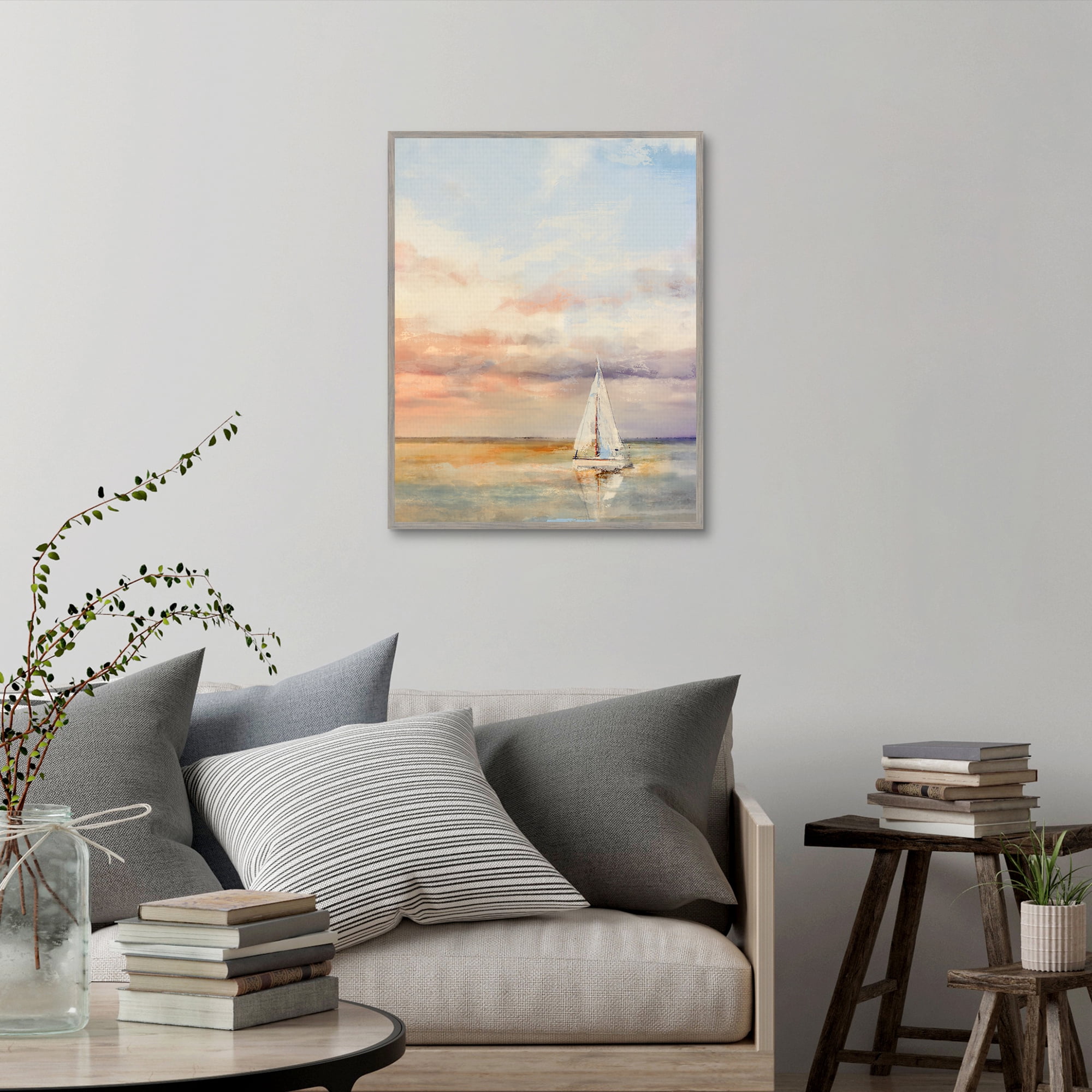 Persimmon Skies by Studio Arts Framed Canvas Art