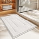 thumbnail image 1 of Alfombrilla de baño, alfombra de baño suave antideslizante, absorbente de agua, lavable a máquina para ducha, baño e inodoro, 1 of 5