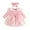 Pink, variant on Tiijoy Girls Long Sleeve Princess Dress 3D Butterfly Appliques Dress with Headband, Sizes 6-12M