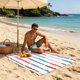 thumbnail image 4 of Fashionable Colorful Striped Beach Towels Soft And -fine Fiber Bath Towels For Bathing, 4 of 6