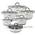 thumbnail image 1 of Bateria de Cocina Kaiserhoff-Queen Sense Acero Inoxidable Antiadherente Set 12 Piezas Plateado, 1 of 6