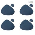 thumbnail image 3 of yingyy Ensemble de Napperons en PU Imperméables Antidérapants Lavables et Essuyables pour Cuisine, Salle à Manger, Restaurant Bleu Foncé 45cm*37cm, 3 of 6