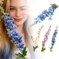 thumbnail image 2 of Silk Larkspur Flower Artificial Delphinium Snapdragon Long Stem Spray Arrangement for Home Decor Indoor Outdoor Office Garden Wedding Table Vase Decor, 2 of 8