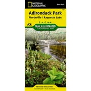 National geographic maps: trails illustrated: northville, raquette lake: adirondack park - folded ma: 9781566953108