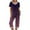 Red, variant on RQYYD Women's Sleepwear Capri Pajama Sets Short Sleeve Two-Piece Pjs V Neck Lounge Sets Tops & Capri Pants with Pockets Cozy Pajamas Sets for Women