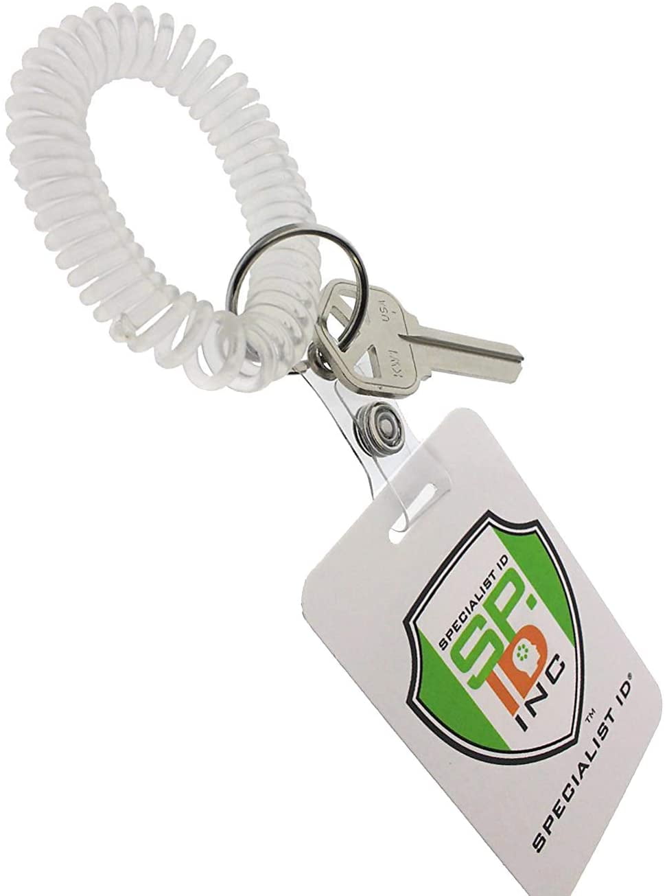 New 25 x Clear ID Card Holder with Keyring for Fuel Card,Loyality Card etc 