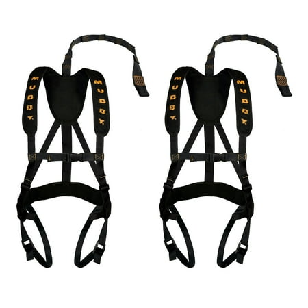 Muddy Outdoors Magnum Pro Padded Adjustable Treestand Harness System (2 Pack)