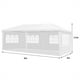 thumbnail image 3 of Carpa de Exterior Costway Entoldado para Bodas Portátil con 4 Paredes Removibles Glorieta para Eventos Refugio Patio Blanco 6 x 3 x 2,5 m, 3 of 9