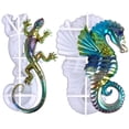 thumbnail image 1 of Moldes de resina Voaesdk Gecko Seahorse Silicone Animal 3D, 2 unidades, 1 of 6